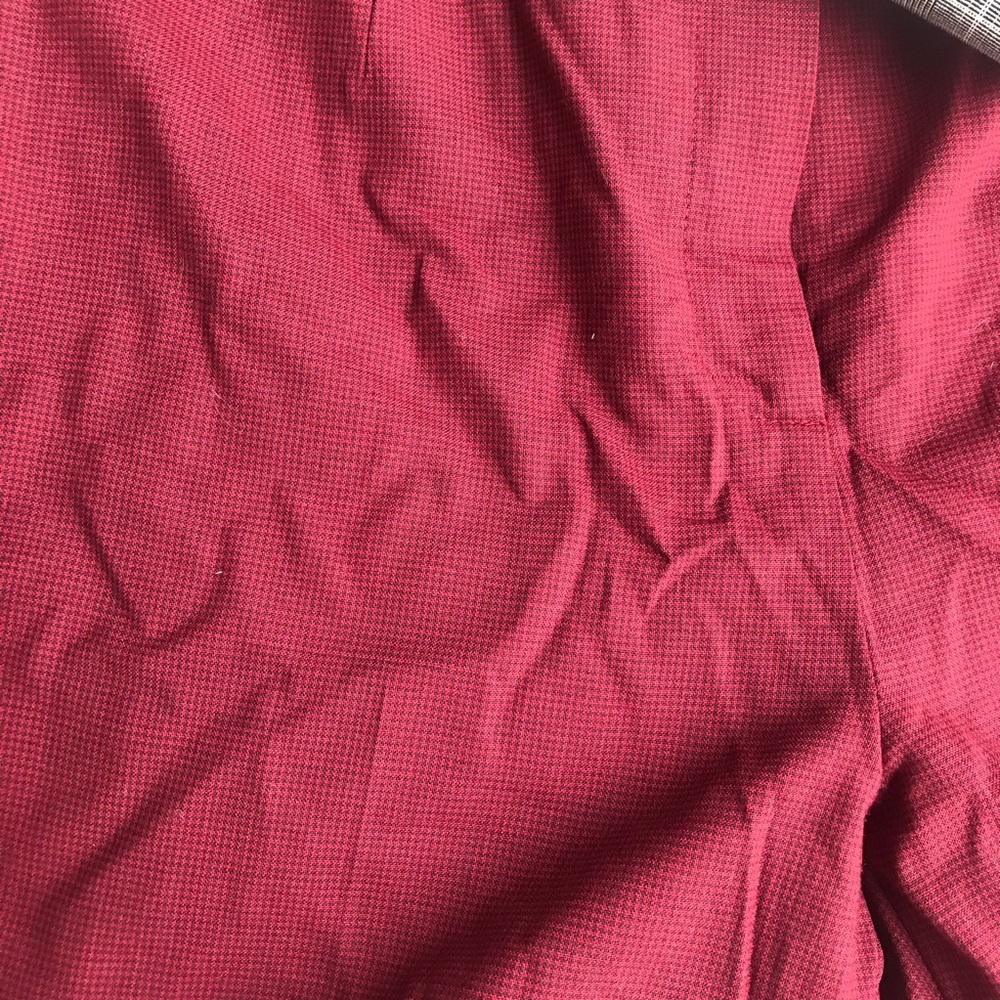 Loft Red Plaid Capris - Picture 6 of 6
